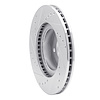 E-Line Drilled & Slotted Silver Brake Rotor, 1990-2016 Fits Multiple Makes/Models, Position: Front Right - image 1