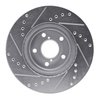 E-Line Drilled & Slotted Silver Brake Rotor, 1990-2016 Fits Multiple Makes/Models, Position: Front Right - image 2