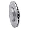 E-Line Drilled & Slotted Silver Brake Rotor, 2003-2020 Fits Multiple Makes/Models, Position: Front Right - image 4
