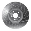 E-Line Drilled & Slotted Silver Brake Rotor, 2005-2018 Subaru, Position: Front Left - image 4