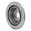 E-Line Drilled & Slotted Silver Brake Rotor, 2005-2009 Subaru, Position: Rear Left - image 2