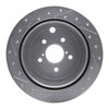 E-Line Drilled & Slotted Silver Brake Rotor, Fits Select Fits Multiple Makes/Models, Position: Rear Right - image 4