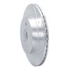 E-Line Drilled & Slotted Silver Brake Rotor, Fits Select Subaru, Position: Rear Right - image 2
