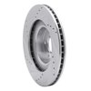 E-Line Drilled & Slotted Silver Brake Rotor, 2001-2008 Fits Multiple Makes/Models, Position: Front Right - image 3