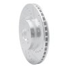 E-Line Drilled & Slotted Silver Brake Rotor, Fits Select Subaru, Position: Front Right - image 3