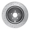 E-Line Drilled & Slotted Silver Brake Rotor, 2017-2020 Fits Multiple Makes/Models, Position: Rear Left - image 4