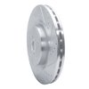 E-Line Drilled & Slotted Silver Brake Rotor, 2018-2021 Subaru, Position: Front Right - image 2