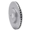E-Line Drilled & Slotted Silver Brake Rotor, Fits Select Subaru, Position: Front Left - image 2