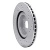 E-Line Drilled & Slotted Silver Brake Rotor, Fits Select Subaru, Position: Front Left - image 4
