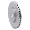 E-Line Drilled & Slotted Silver Brake Rotor, Fits Select Subaru, Position: Front Right - image 3