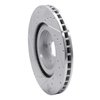 E-Line Drilled & Slotted Silver Brake Rotor, Fits Select Subaru, Position: Front Right - image 4