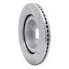 E-Line Drilled & Slotted Silver Brake Rotor, Fits Select Subaru, Position: Front Left - image 3