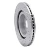 E-Line Drilled & Slotted Silver Brake Rotor, Fits Select Subaru, Position: Front Right - image 3