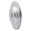 E-Line Drilled & Slotted Silver Brake Rotor, Fits Select Subaru, Position: Rear Left - image 2
