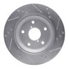 E-Line Drilled & Slotted Silver Brake Rotor, Fits Select Subaru, Position: Rear Left - image 3