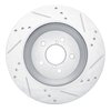 E-Line Drilled & Slotted Silver Brake Rotor, Fits Select Subaru, Position: Rear Left - image 4