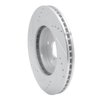 E-Line Drilled & Slotted Silver Brake Rotor, Fits Select Subaru, Position: Front Right - image 2