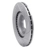 E-Line Drilled & Slotted Silver Brake Rotor, 2017-2021 Alfa Romeo, Position: Front Left - image 4