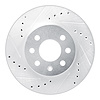 E-Line Drilled & Slotted Silver Brake Rotor, 1999-1999 GM, Position: Front Left - image 1