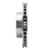 E-Line Drilled & Slotted Silver Brake Rotor, 1990-1997 Jaguar, Position: Front Right - image 4