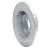 E-Line Drilled & Slotted Silver Brake Rotor, 1990-1995 Jaguar, Position: Rear Right - image 2