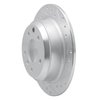 E-Line Drilled & Slotted Silver Brake Rotor, 1990-1995 Jaguar, Position: Rear Right - image 3