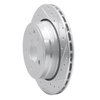 E-Line Drilled & Slotted Silver Brake Rotor, 1995-2006 Jaguar, Position: Rear Right - image 2