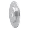 E-Line Drilled & Slotted Silver Brake Rotor, 2001-2008 Fits Multiple Makes/Models, Position: Rear Right - image 2