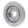 E-Line Drilled & Slotted Silver Brake Rotor, 2000-2006 Jaguar, Position: Front Left - image 2