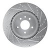 E-Line Drilled & Slotted Silver Brake Rotor, 2000-2006 Jaguar, Position: Rear Left - image 4