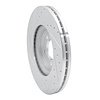 E-Line Drilled & Slotted Silver Brake Rotor, 2006-2010 Jaguar, Position: Front Right - image 1