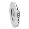 E-Line Drilled & Slotted Silver Brake Rotor, 2006-2008 Jaguar, Position: Front Right - image 1