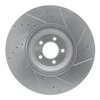 E-Line Drilled & Slotted Silver Brake Rotor, Fits Select Jaguar, Position: Front Left - image 4