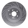 E-Line Drilled & Slotted Silver Brake Rotor, Fits Select Jaguar, Position: Front Right - image 2