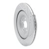 E-Line Drilled & Slotted Silver Brake Rotor, Fits Select Jaguar, Position: Rear Left - image 2