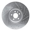 E-Line Drilled & Slotted Silver Brake Rotor, 2017-2020 Fits Multiple Makes/Models, Position: Front Left - image 4