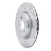 E-Line Drilled & Slotted Silver Brake Rotor, Fits Select Jaguar, Position: Rear Right - image 2