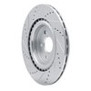 E-Line Drilled & Slotted Silver Brake Rotor, Fits Select Jaguar, Position: Rear Right - image 4