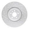 E-Line Drilled & Slotted Silver Brake Rotor, 2018-2020 Fits Multiple Makes/Models, Position: Front Right - image 2