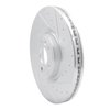 E-Line Drilled & Slotted Silver Brake Rotor, 2018-2020 Fits Multiple Makes/Models, Position: Front Right - image 3