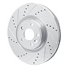 E-Line Drilled & Slotted Silver Brake Rotor, 2020-2020 Fits Multiple Makes/Models, Position: Front Left - image 1