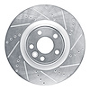 E-Line Drilled & Slotted Silver Brake Rotor, 2020-2020 Fits Multiple Makes/Models, Position: Front Right - image 1