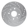 E-Line Drilled & Slotted Silver Brake Rotor, 1994-2002 Fits Multiple Makes/Models, Position: Front Left - image 2