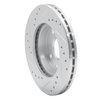E-Line Drilled & Slotted Silver Brake Rotor, 1994-2002 Fits Multiple Makes/Models, Position: Front Right - image 2