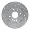 E-Line Drilled & Slotted Silver Brake Rotor, 1994-2002 Fits Multiple Makes/Models, Position: Front Right - image 3