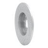 E-Line Drilled & Slotted Silver Brake Rotor, 1998-2003 Kia/Hyundai/Genesis, Position: Rear Right - image 3