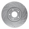 E-Line Drilled & Slotted Silver Brake Rotor, 2012-2016 Kia/Hyundai/Genesis, Position: Front Left - image 4