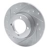 E-Line Drilled & Slotted Silver Brake Rotor, 1967-1974 Opel, Position: Front Left - image 3