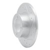 E-Line Drilled & Slotted Silver Brake Rotor, 1967-1974 Opel, Position: Front Right - image 3