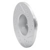 E-Line Drilled & Slotted Silver Brake Rotor, 1974-1979 Fits Multiple Makes/Models, Position: Front Left - image 4